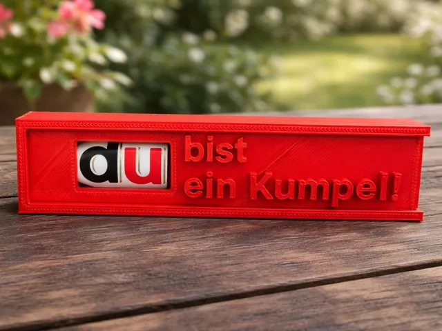 Du-Schachtel – personalisierbare 3D-gedruckte Geschenkbox