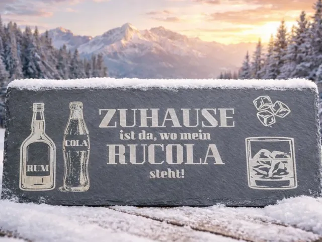 Gravierte Schiefer-Servierplatte – personalisierbar